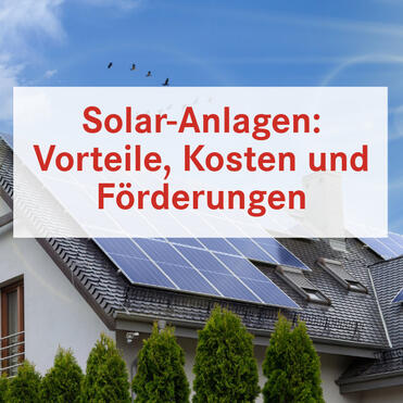 Großzügige Solaranlage auf einem Einfamilienhaus.